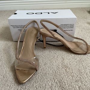 Aldo rose gold heels